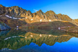 Morning Reflection in an Alpine Lake