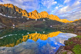 Sunrise Reflection in an Alpine Lake