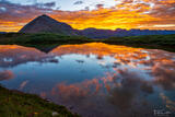 Twin Sisters Sunrise Reflection