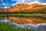 Evening Sunset Reflection of Hayden Peak
