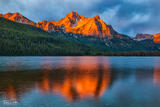 McGown Peak Alpenglow Reflection