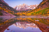 Maroon Bells Reflected in Maroon Lake #3