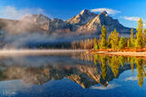 Morning Fog at Stanley Lake