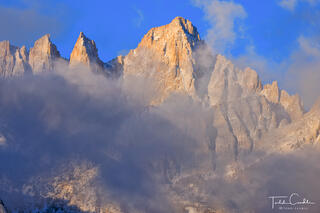 Morning Clouds Gather Around Mount Whitney