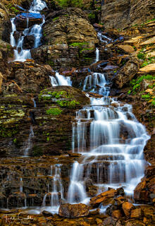 Logan Pass Waterfall print