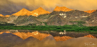 sunset on the three apostles, harrison flat, collegiate peaks wilderness, colorado