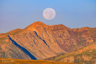 Moonset Over Bowen Mountain #1 print