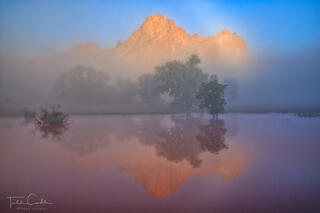 Foggy Reflection in Garden of the Gods print