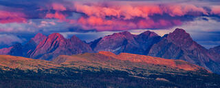 Stormy Sunset Over the Needle Mountains print