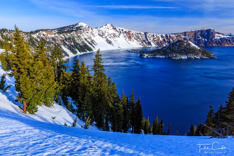 Winter morning at Crater Lake