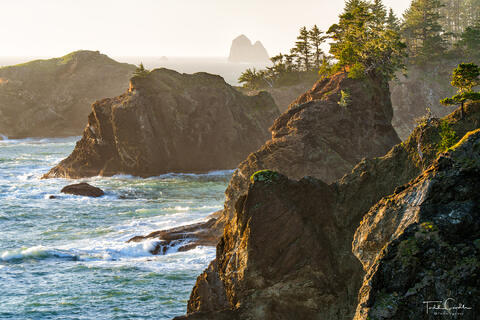 a photo of thunder rock cove in oregon