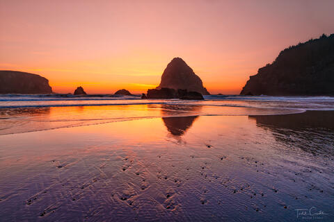 a photo of sea stacks on the oregon coast