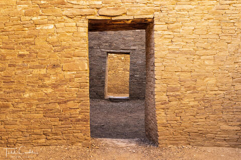 Ancient doors at Pueblo Bonito, Chaco