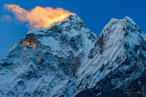 Sunrise Clouds Hover on Ama Dablam