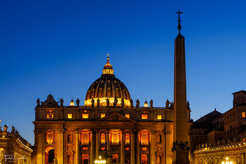 St. Peter's Square at Night