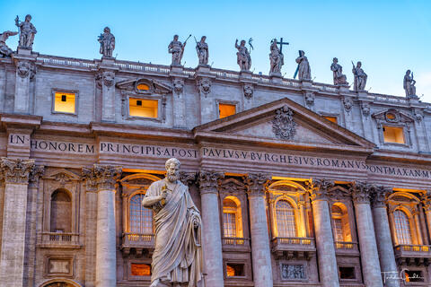 St. Peter's Basilica at Dusk