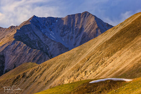 Sunset Storm Light on Mount Princeton