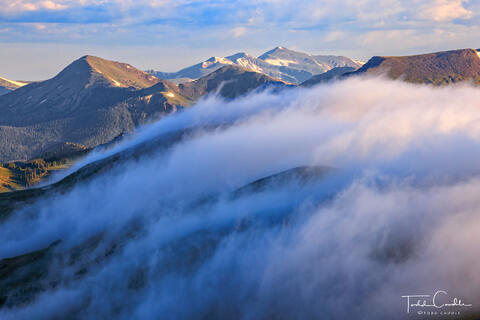 Fog Spilling Out of Forest Canyon #2