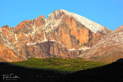 Longs Peak Diamond in Sun