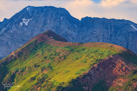 Snowmass Mountain in Blue