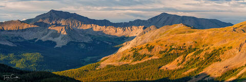 Mount Harvard & Mount Columbia Sunset (panorama)