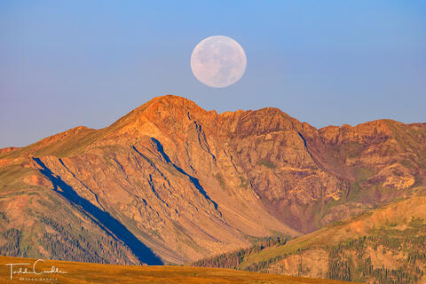 Moonset Over Bowen Mountain #1