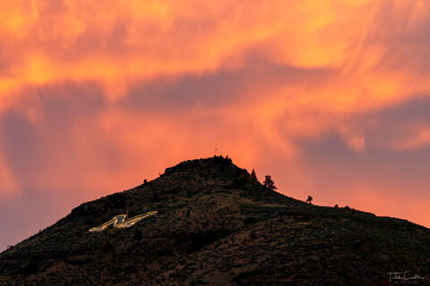 Sunset Over Mount Zion