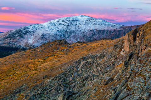 Fresh Snow & Sunrise Clouds #1