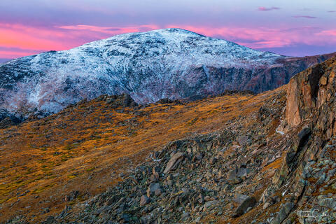 Fresh Snow & Sunrise Clouds #2
