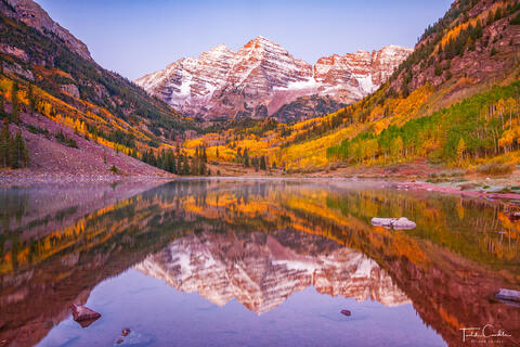 Maroon Bells Reflected in Maroon Lake #3