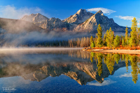 Morning Fog at Stanley Lake
