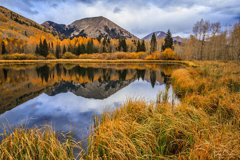 Warner Lake Autumn Reflection
