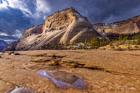 Cathedral Mountain Reflection