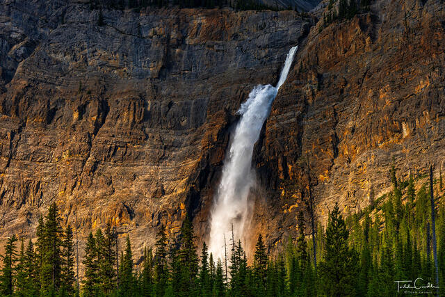 Takakkaw Falls Shadow and Light