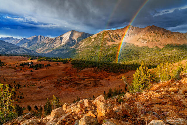 Stormy Sunset Rainbow