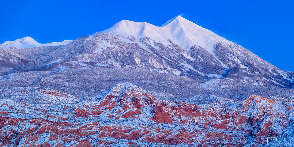 Twilight in the La Sal Mountains (Panorama) print