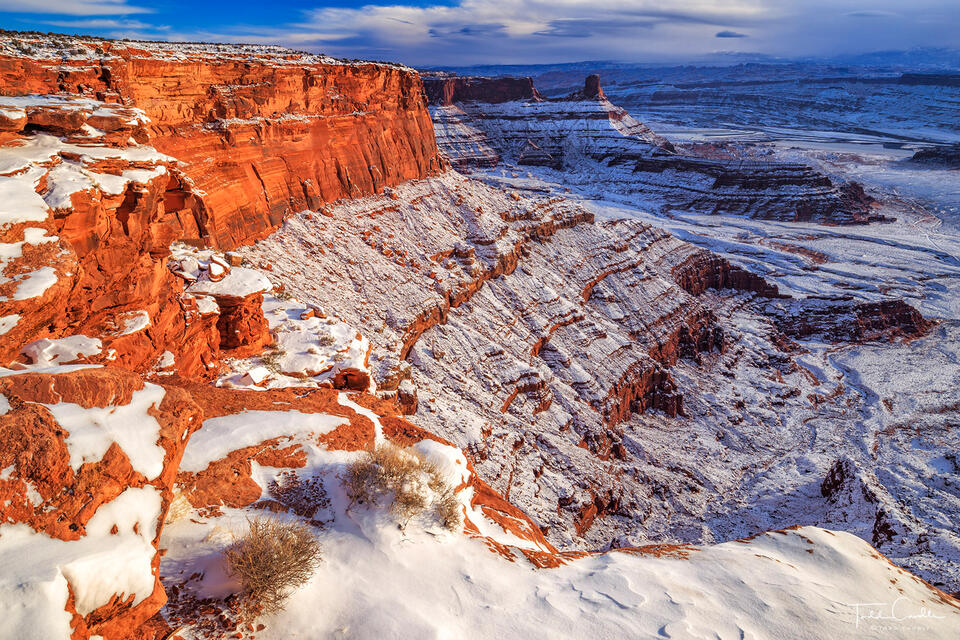 A Snowy View from The Neck print
