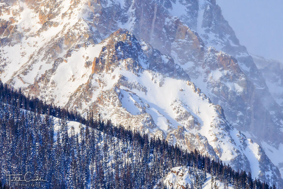 Fresh Snow on East Thorn print