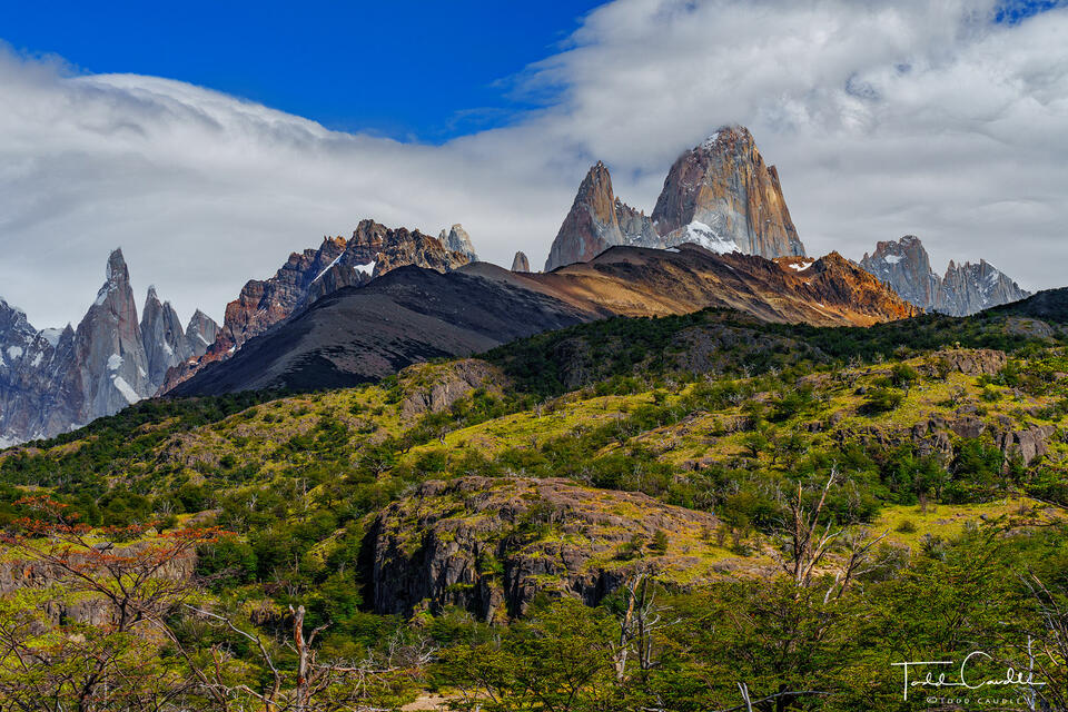Cerro Torre & Fitzroy from Mirador Torre print