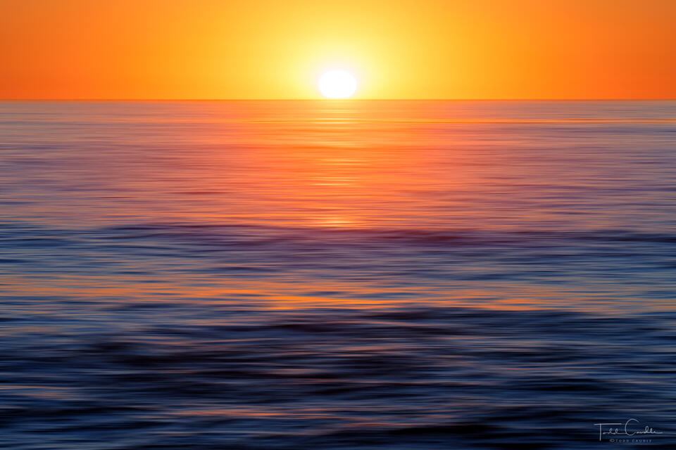 Sunset Over the Pacific print
