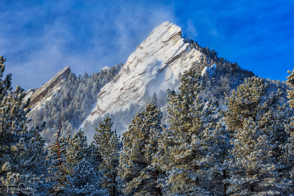 Wind & Snow at Chautauqua Park print