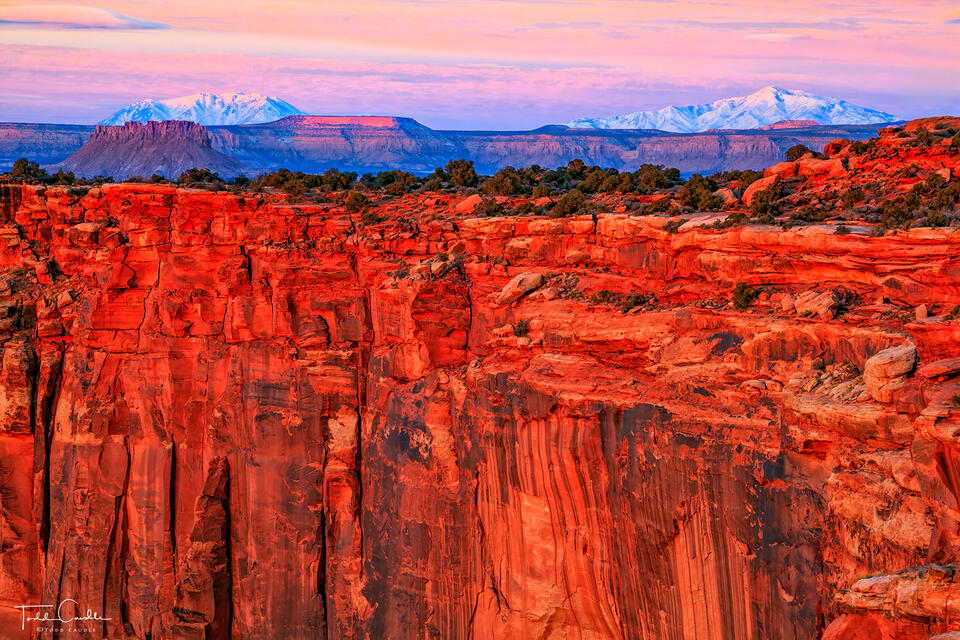 Henry Mountains View at Grand View Point print