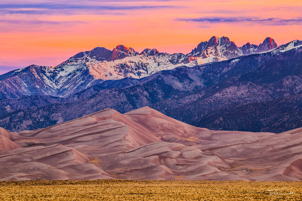 Colorful Dunes Sunrise print