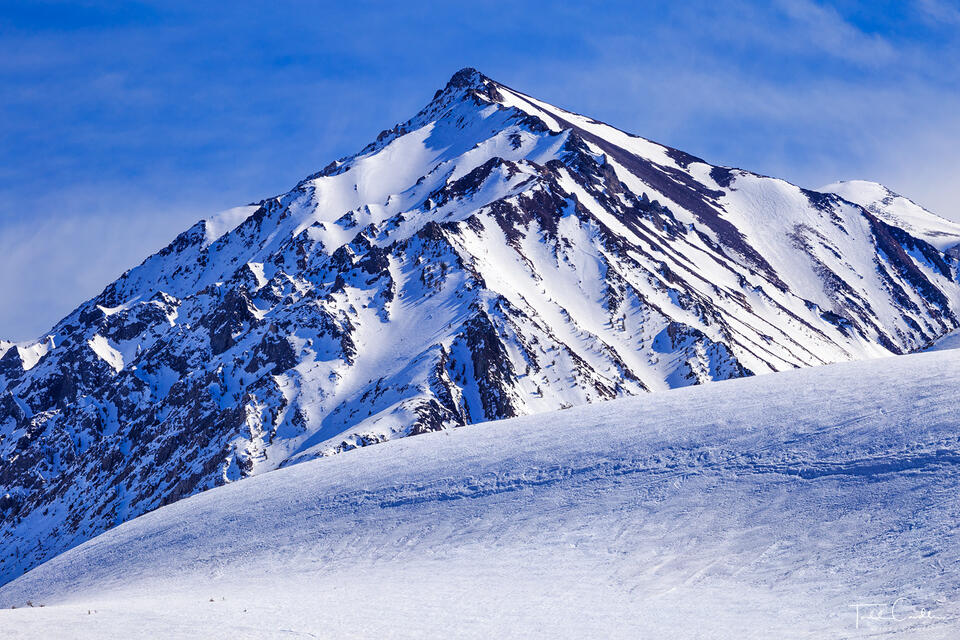 Mount Morgan in Winter print