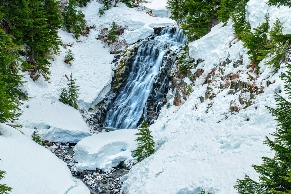 Razor Hone Creek in Snow #2 print