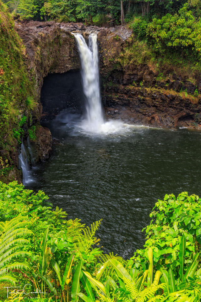 Rainbow Falls in Hilo print