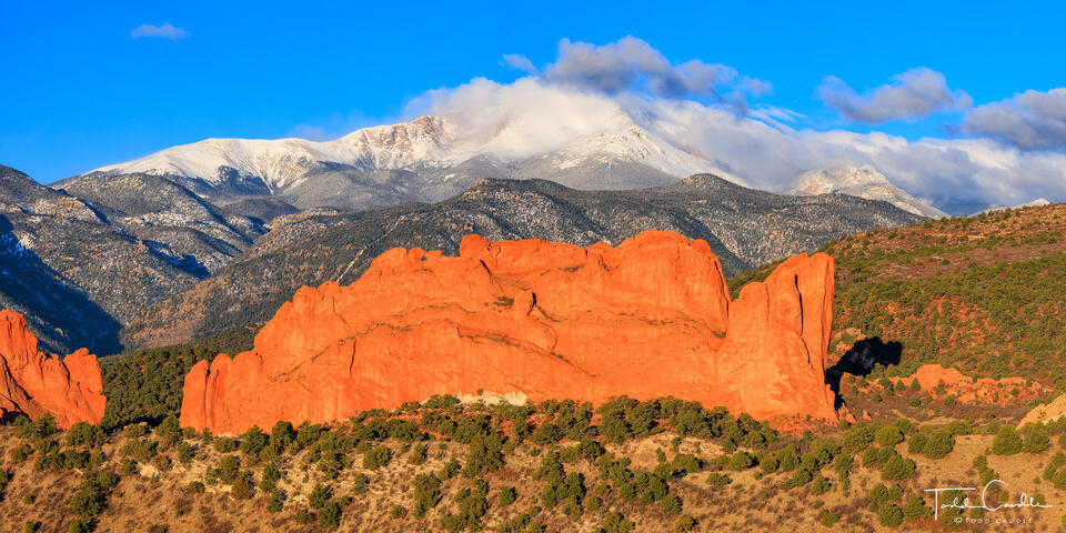 Clearing Spring Storm Panorama print
