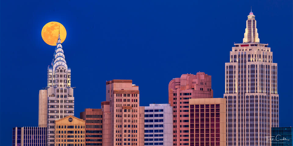 New York, New York Moonrise print