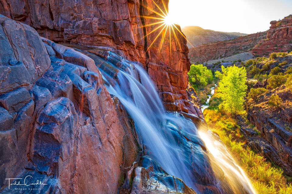 Big Dominguez Creek Waterfall print
