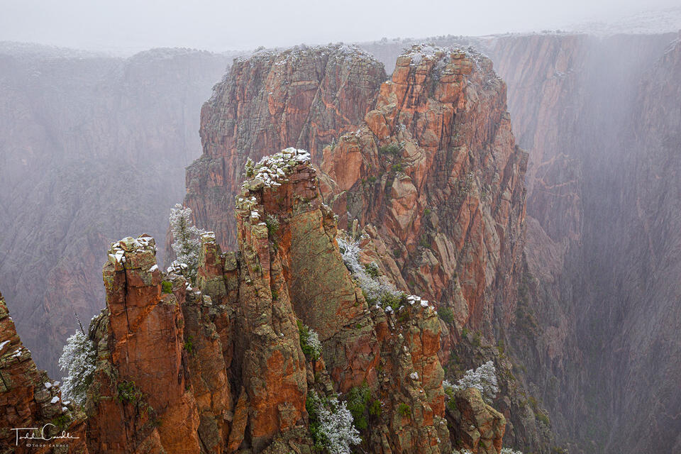 Rock Point Snowstorm print
